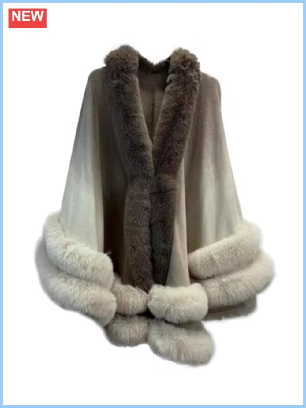 Faux Fur Wraps Shawls Stoles Cape for Prom Evening Party Formal Outwear